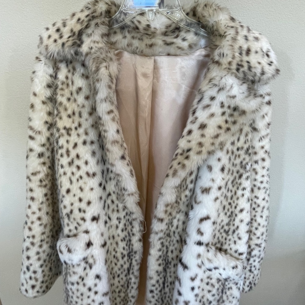 tissavel ladies pile acrylic 'fur' coat